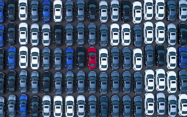 Top View of a Car Park