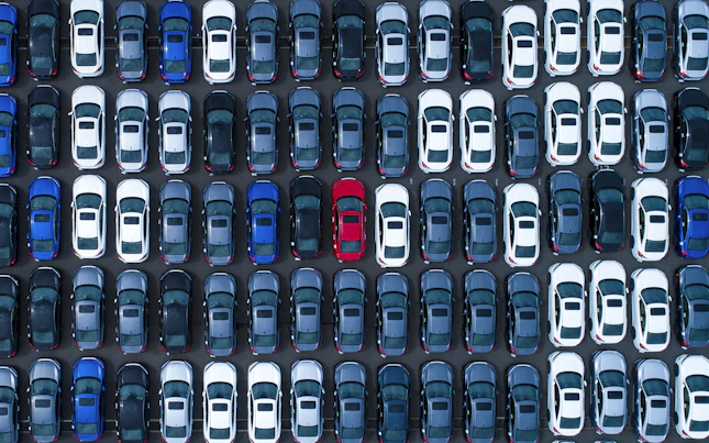 Top View of a Car Park