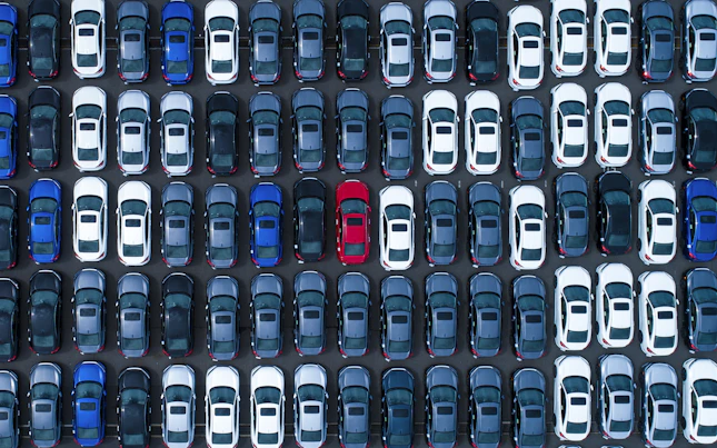 Top View of a Car Park