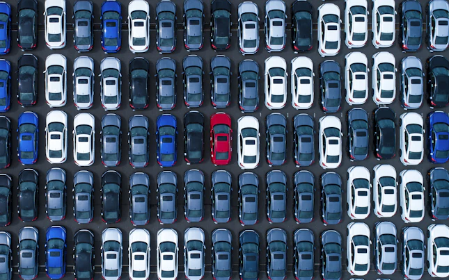 Top View of a Car Park