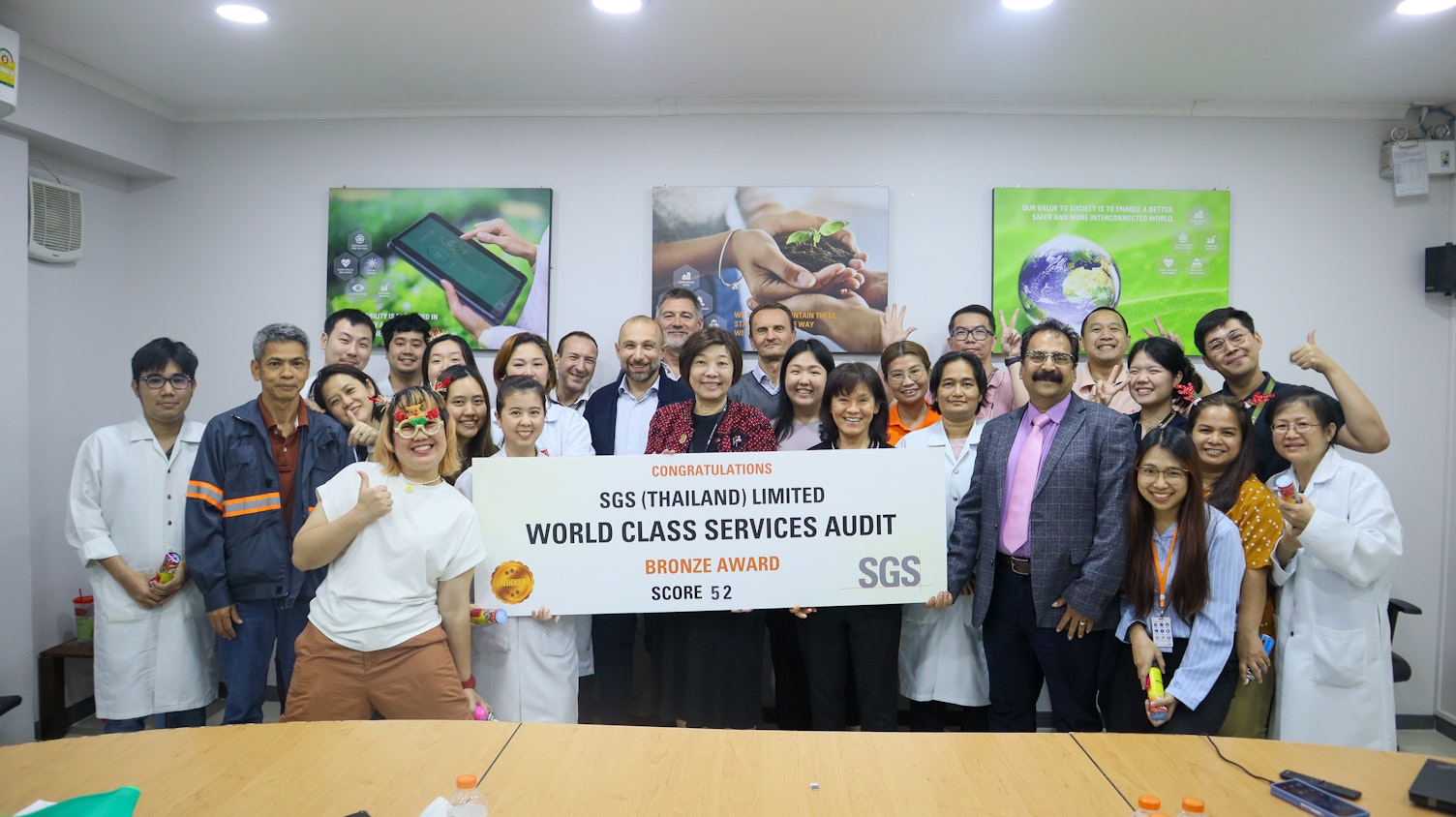 SGS Thailand has been awarded with the WCS Audit Bronze Award for achieving highest score within SGS Group.