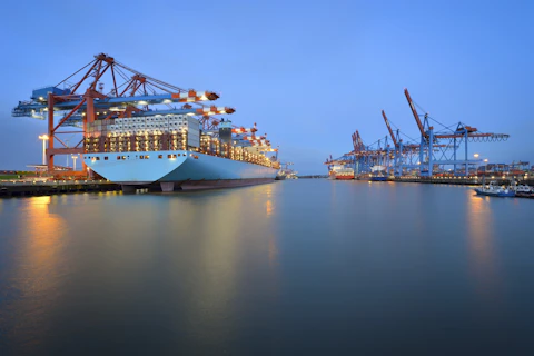 Hamburg, Almanya'daki orijinal konteyner terminali