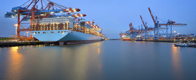 Hamburg, Almanya'daki orijinal konteyner terminali