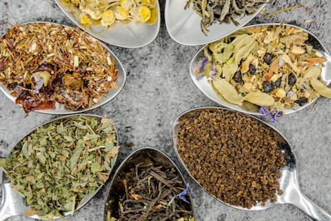 Teas in a spoon