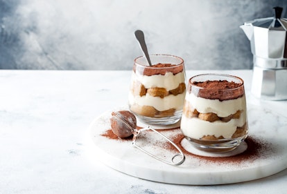 Multi-layered coffee cream dessert