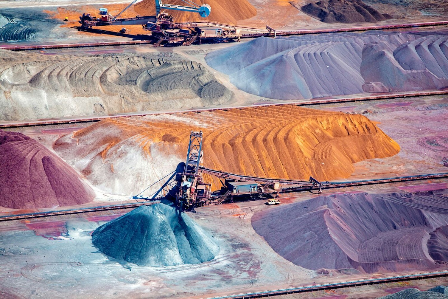 Aerial View of a Conveyor Belt