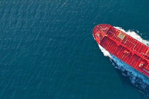 Aerial View of a Ship