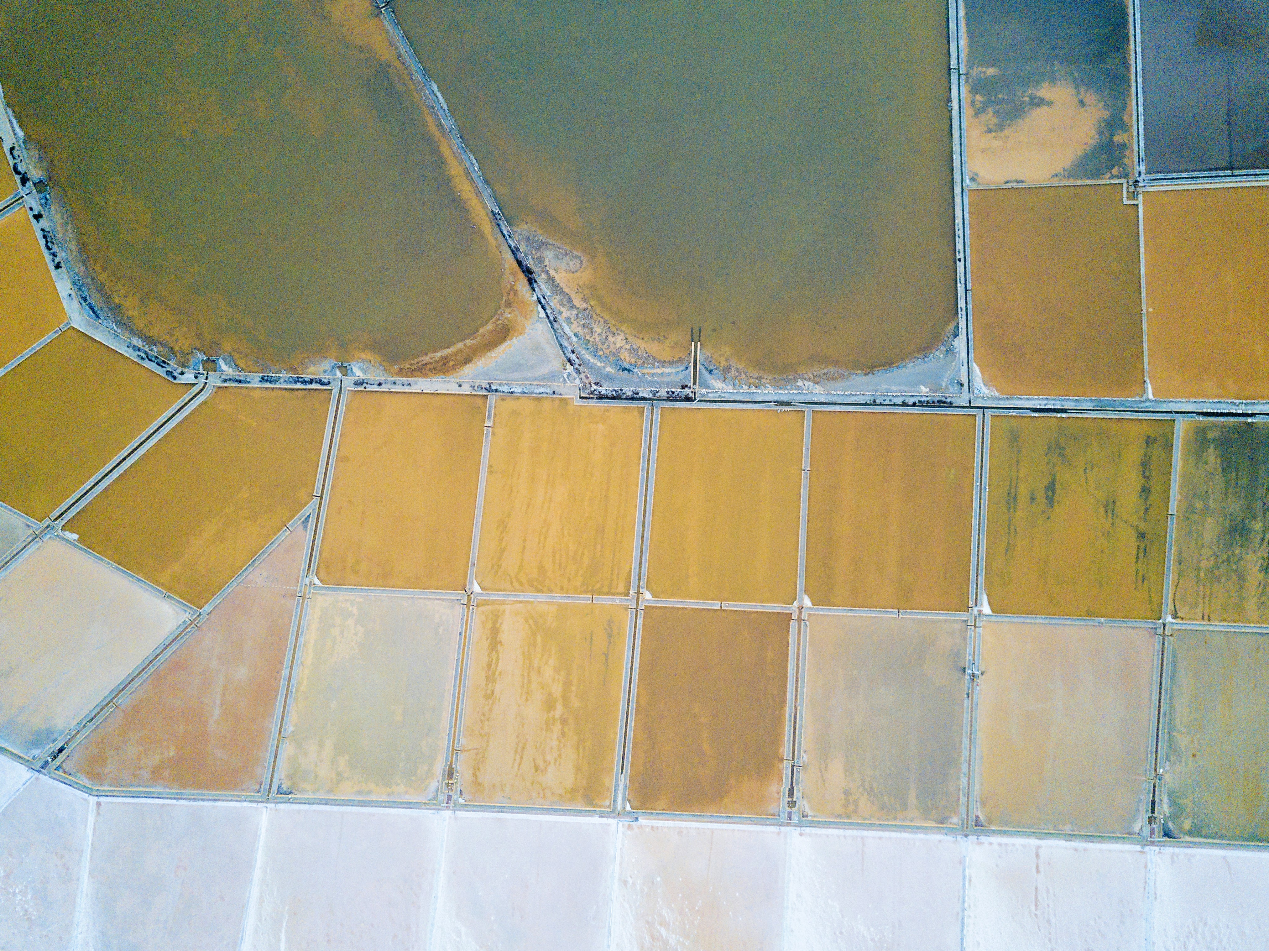 Aerial View of Salt Tanks