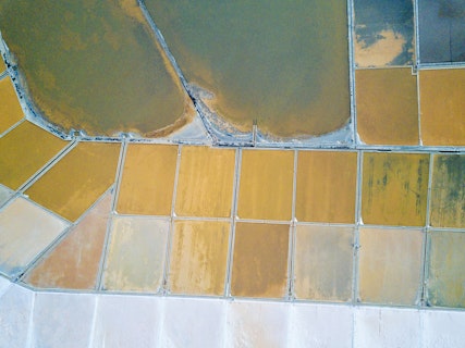 Aerial View of Salt Tanks