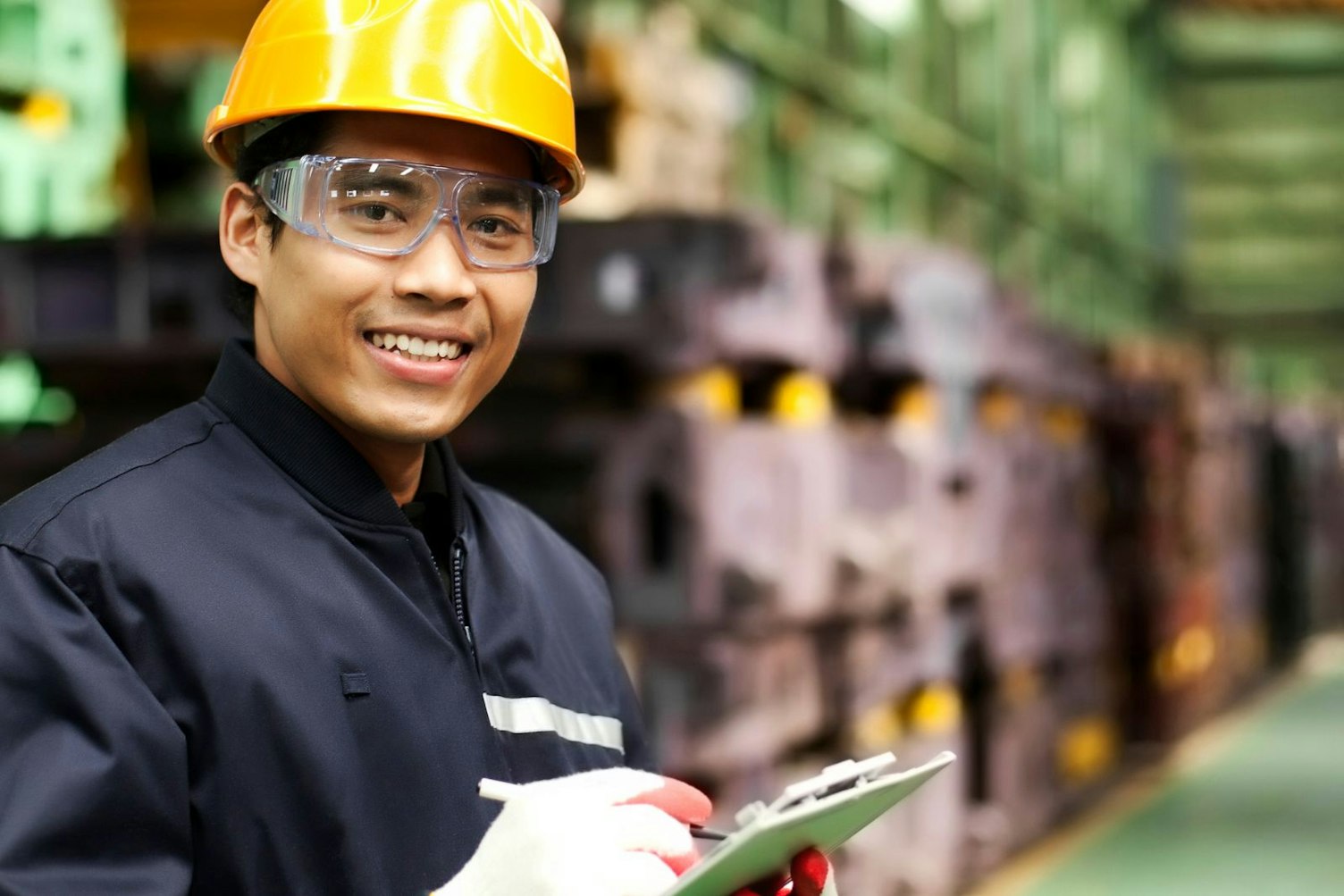 Auditor Carrying an Inspection at a Factory