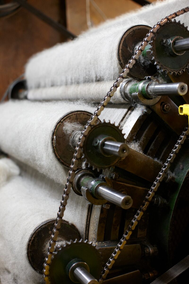 Industrial Wool Aligning Machine