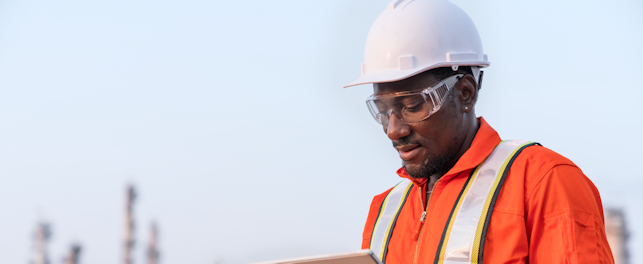 Petrochemical Industry Engineer Working at Electric Power Plant