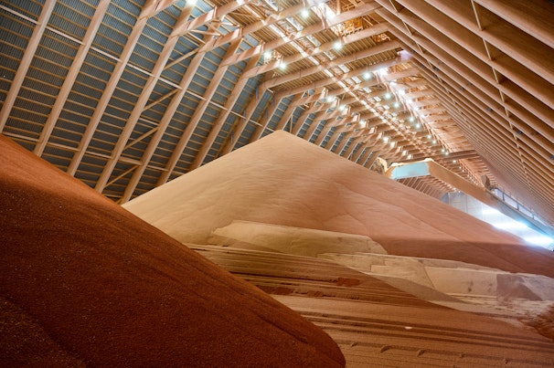 Sand Storage in Warehouse