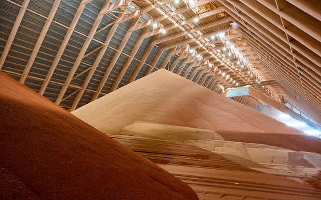 Sand Storage in Warehouse