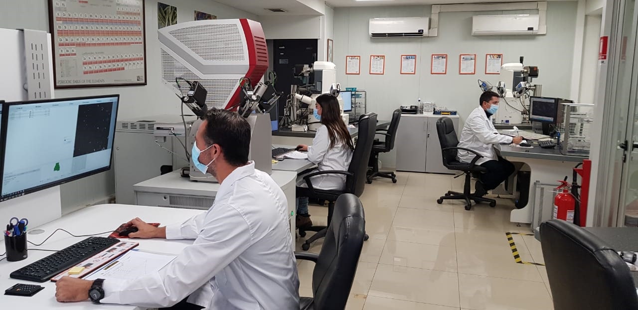 Scientists working