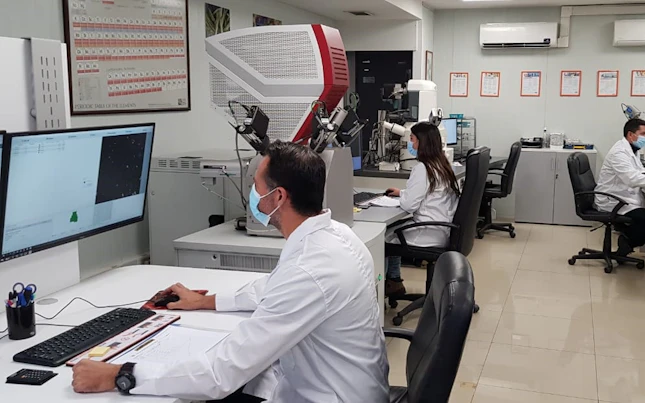 Scientists working