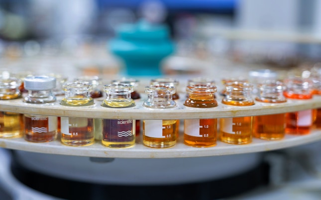 Light Trails in the City at Night