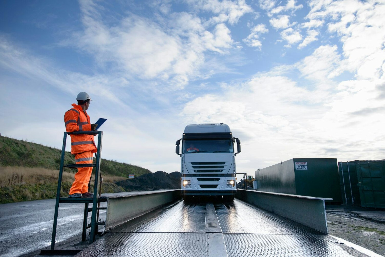 Truck on Weigh-bridge at Surface Coal Mine