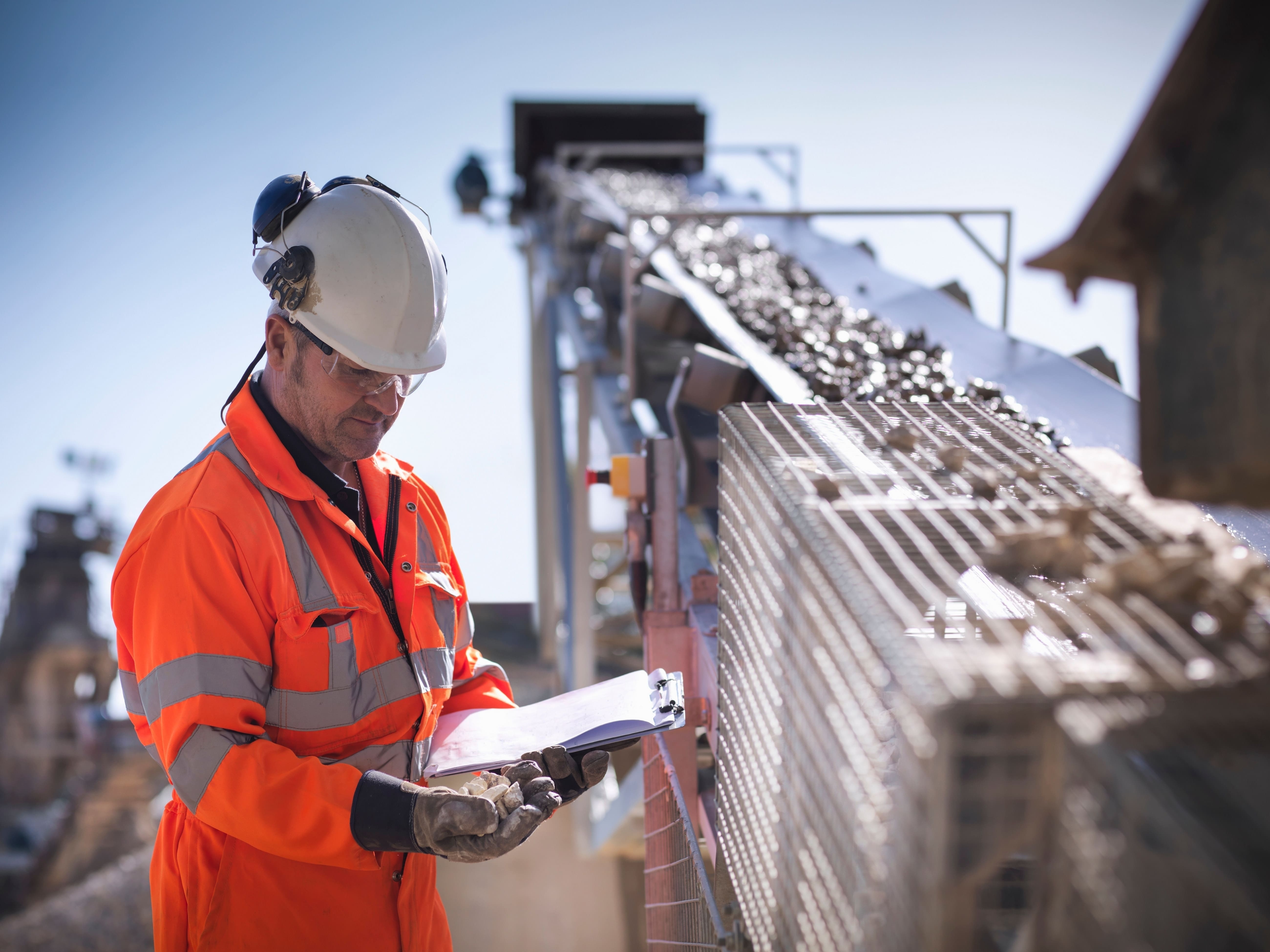 Worker Checking Data