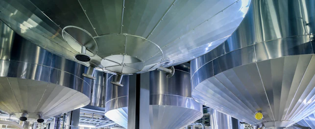 Worker in Oil Blending Factory