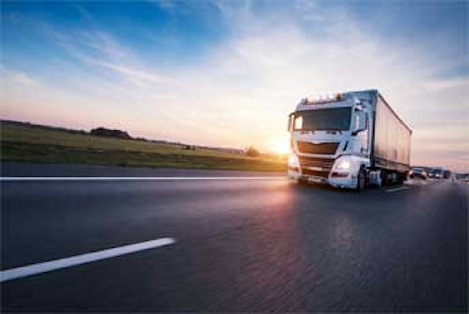 Delivery Truck on the Highway