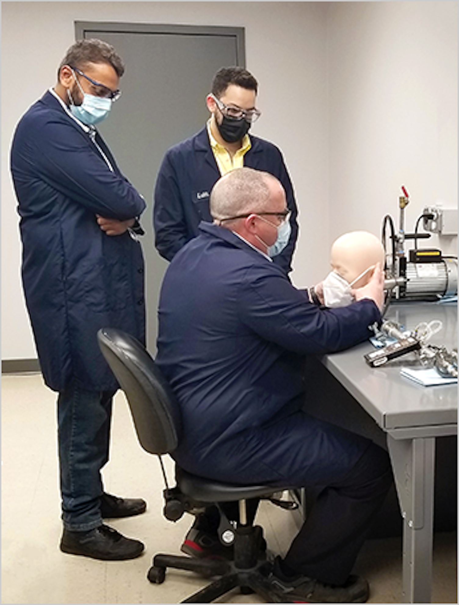 Face Mask Testing in a Laboratory 344px