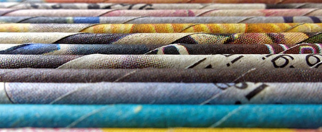 Colorful news prints