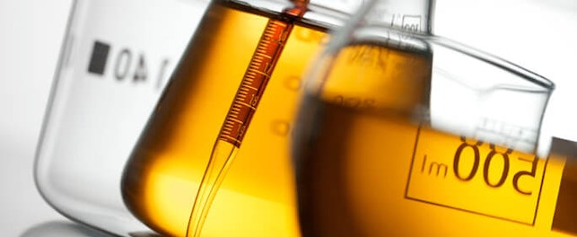 main feature oil in test bottles