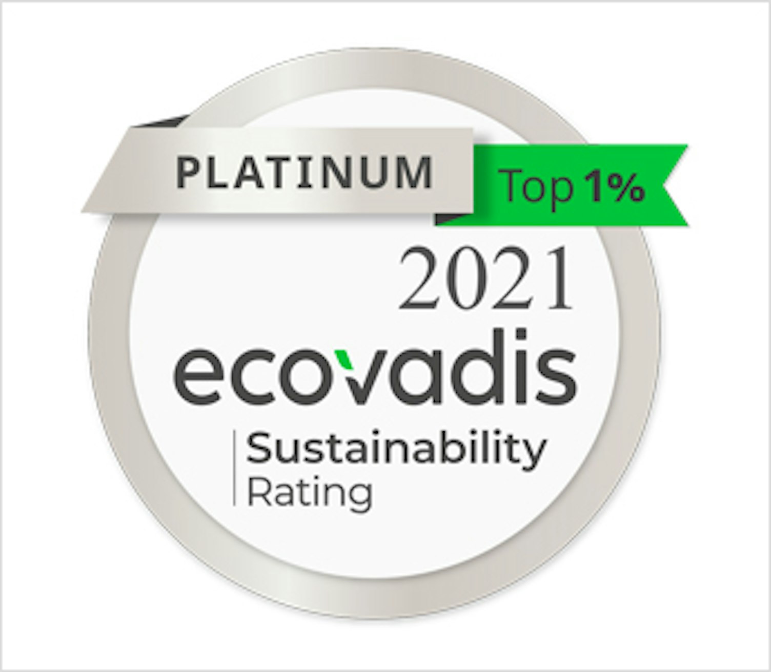 2021 EcoVadis Platinum Rating 344px