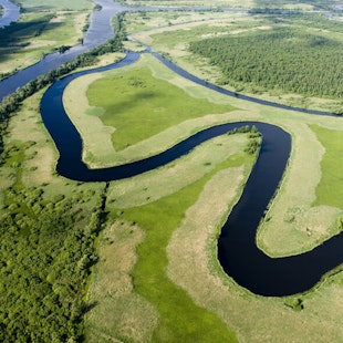main feature aerial view of green landscape