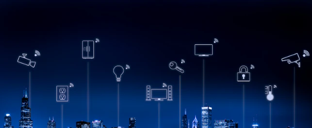 main feature Blue Digital City Skyline 684px
