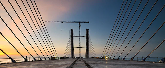 main feature bridge under construction