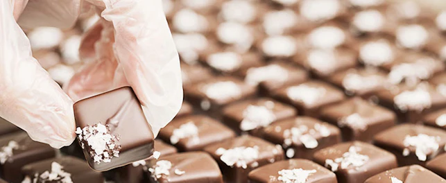 main feature caramel chocolate production