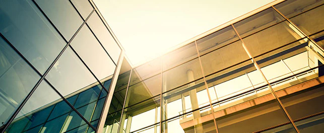 main feature glass building
