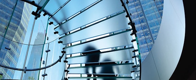 main feature glass staircase