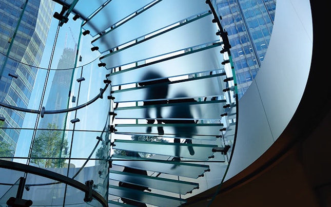 main feature glass staircase