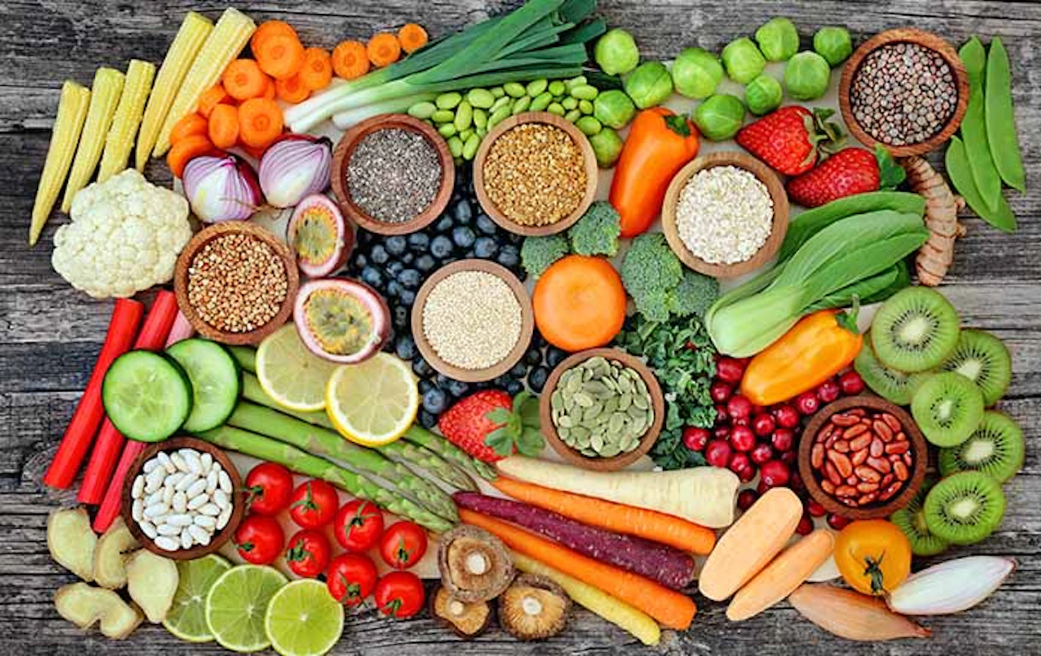 Main Feature Superfood for Healthy Eating Concept