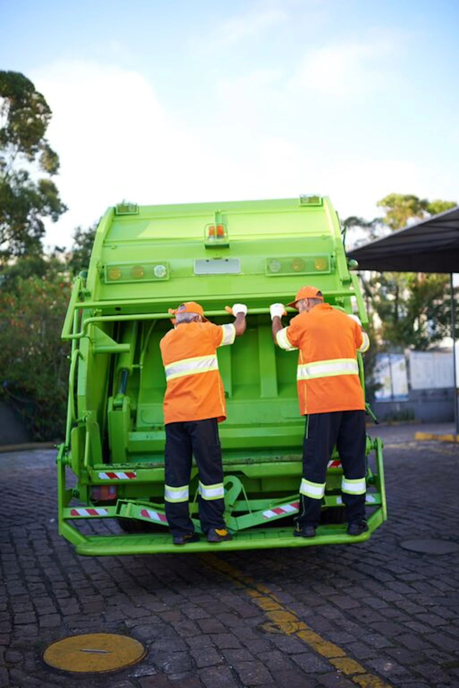 mediumGarbage Collection Team at Work