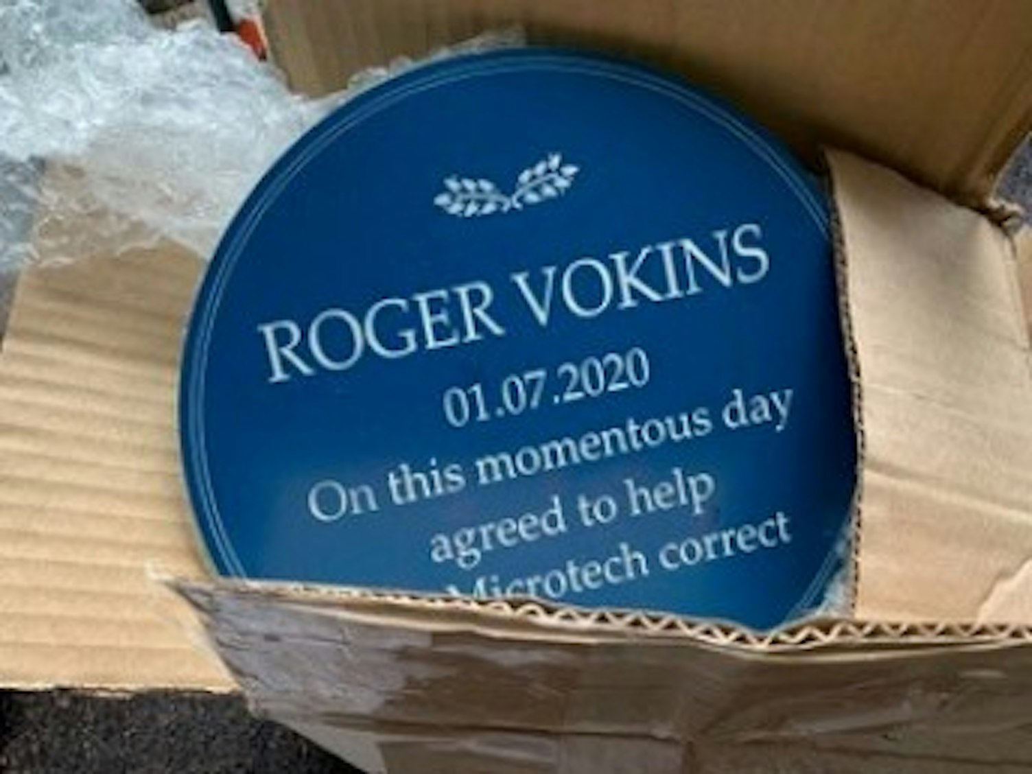 Roger Vokins Award