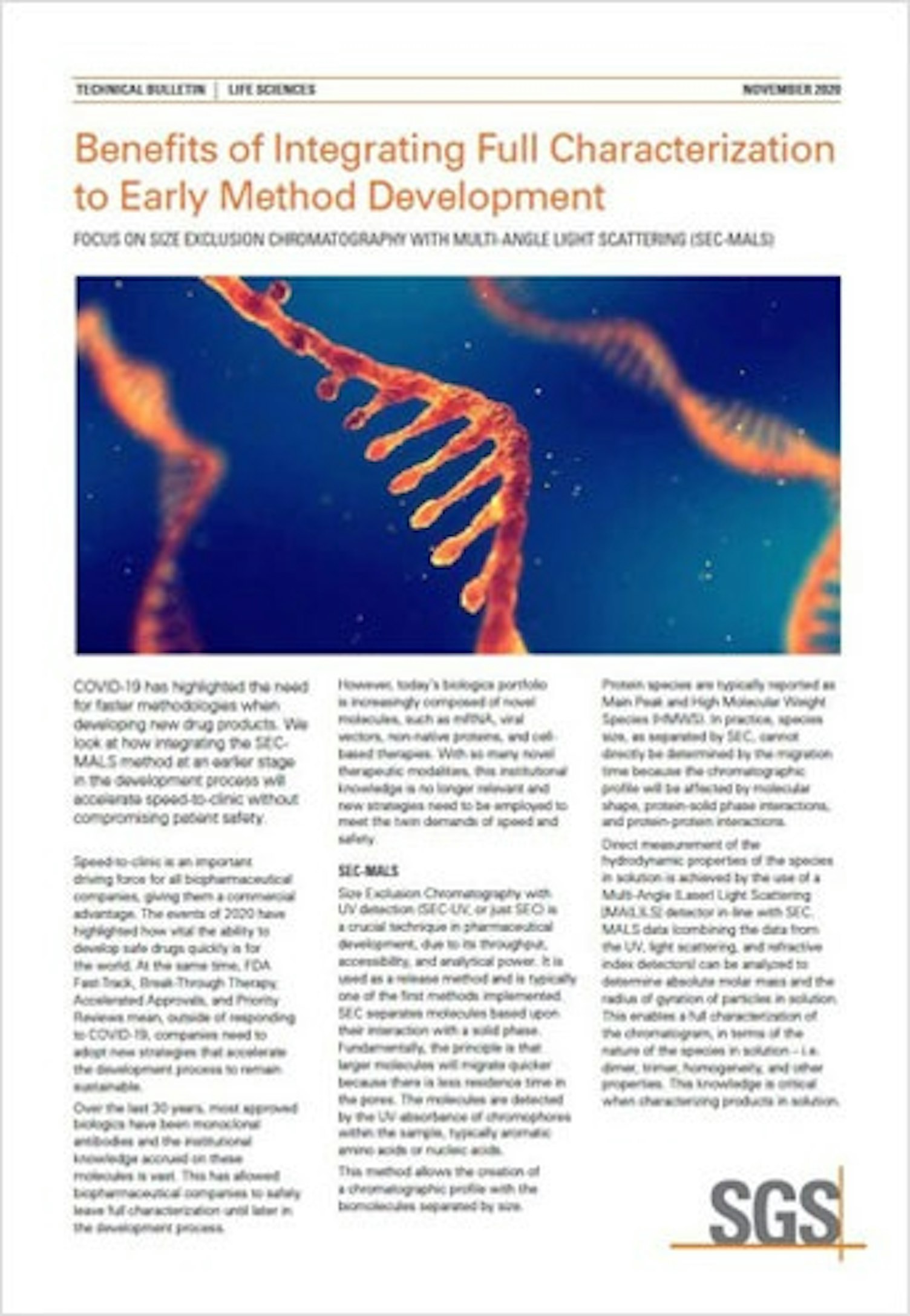 Benefits of Integrating Full Characterization to Early Method Development