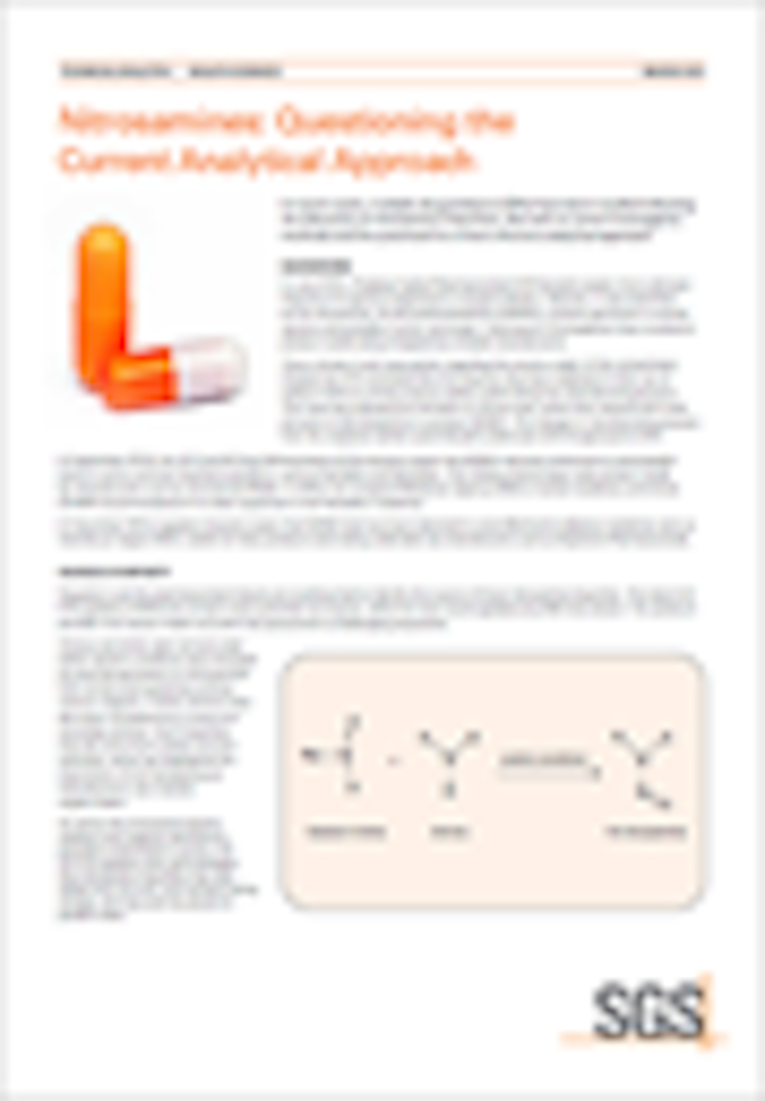 Nitrosamines Questioning the Current Analytical Approach 344px