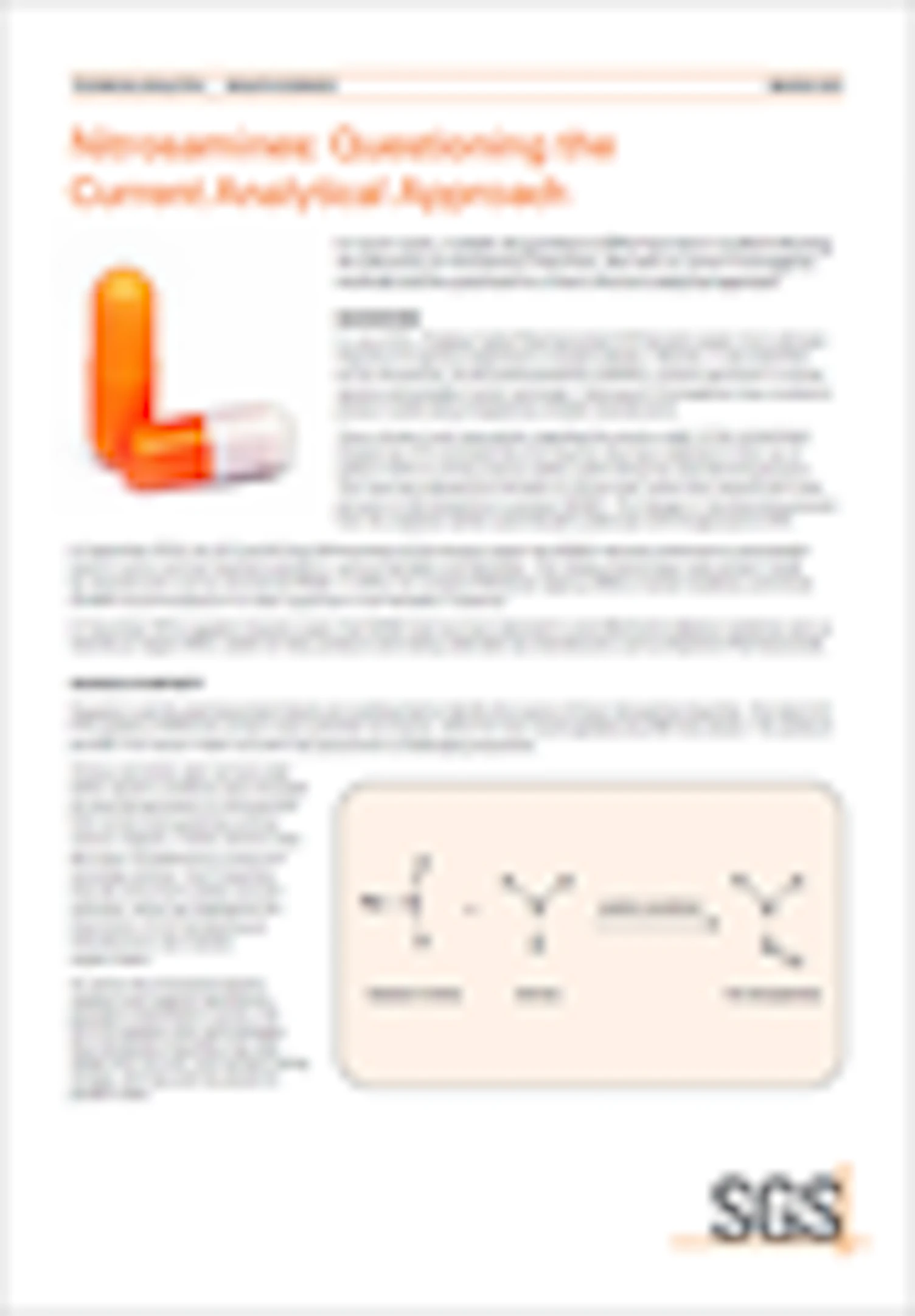 Nitrosamines Questioning the Current Analytical Approach 344px