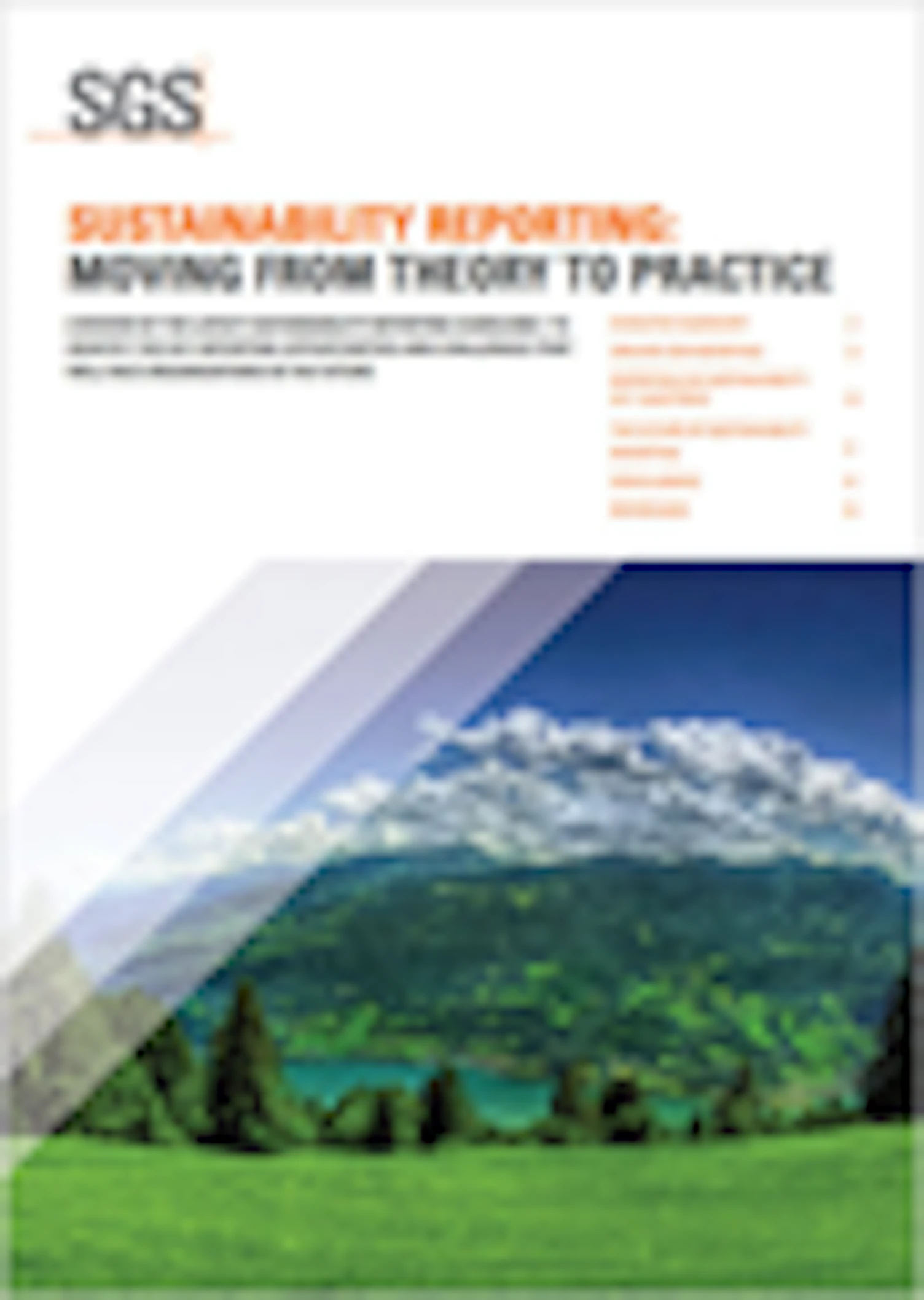 Sustainability Reporting: Moving from Theory to Practice | SGS Singapore