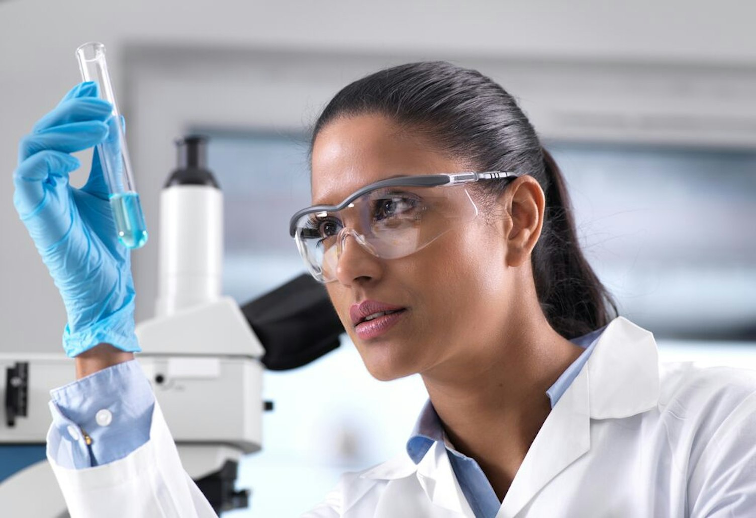 Scientist Mixing a Chemical Formula in Laboratory