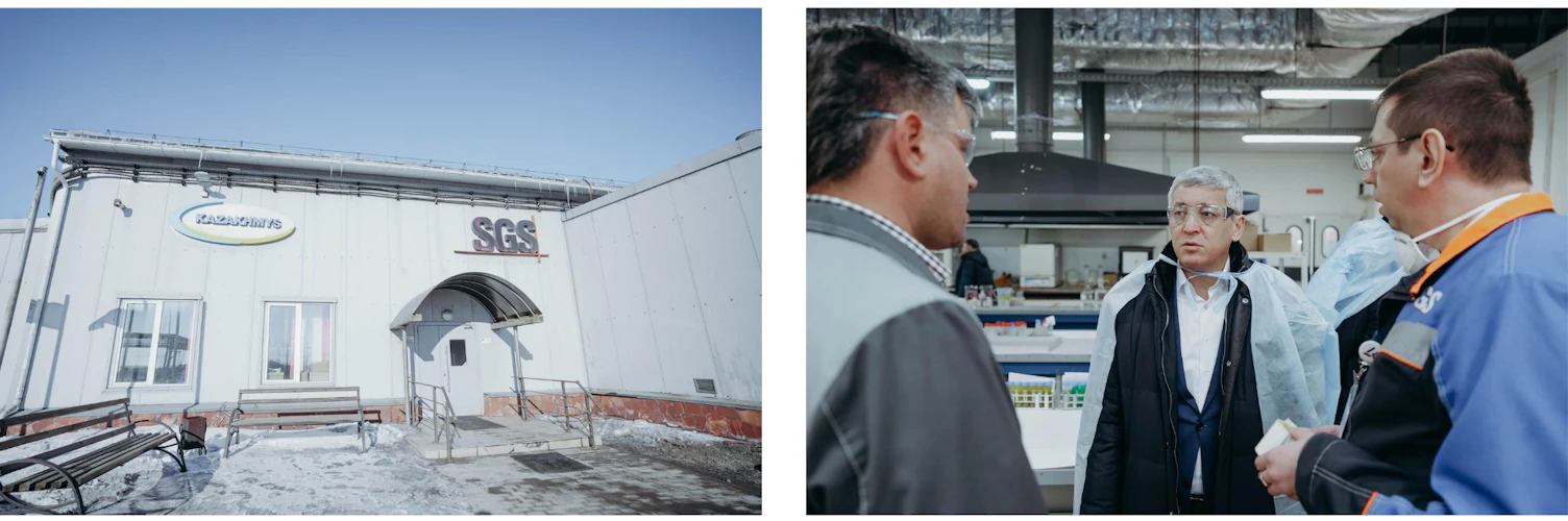 Visit of the Mayor of the Karaganda region to the SGS laboratory in Balkhash