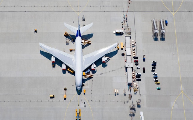 Light Trails in the City at Night