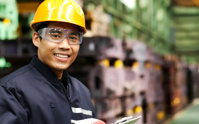 Auditor Carrying an Inspection at a Factory