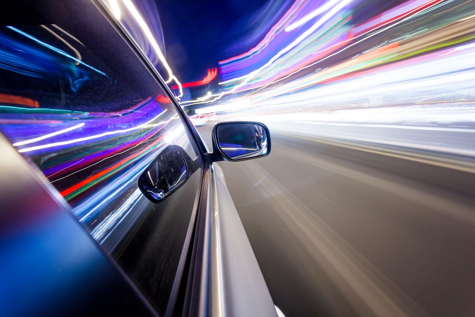 Cars on Motorway Digital Concept