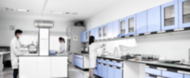 Blurred Laboratory Interior