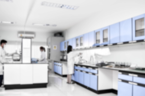 Blurred Laboratory Interior